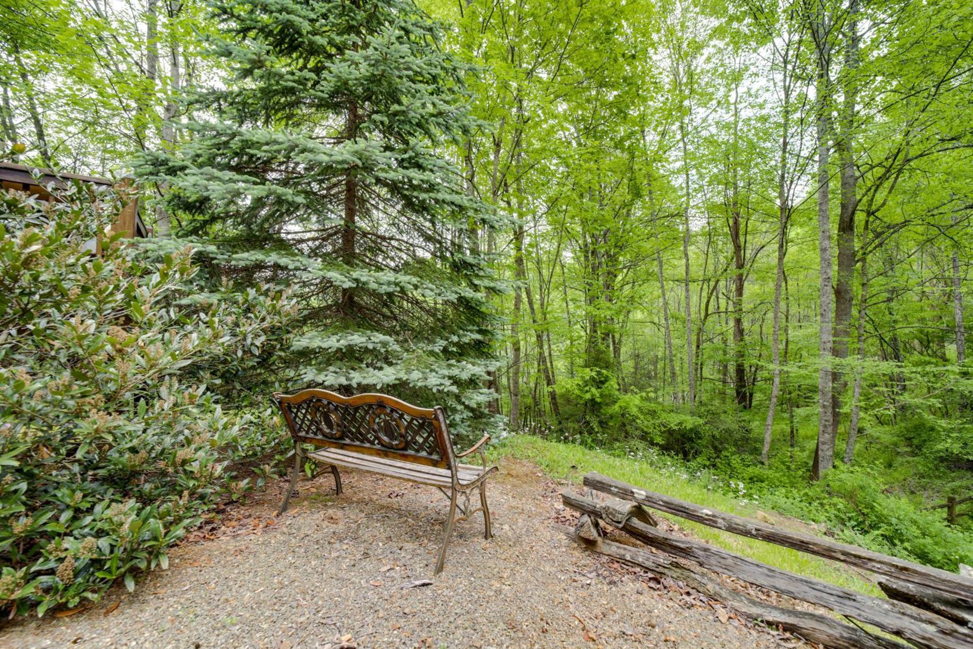 Peaceful Smoky Mountain Cabin With Deck And Fire Pit! Villa Waynesville Exterior photo